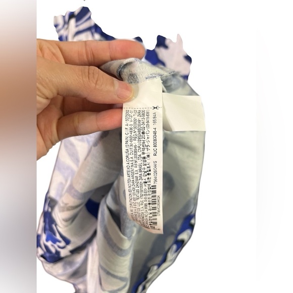 Zara Printed Blue Shirt Linen Dress - Picture 8 of 9